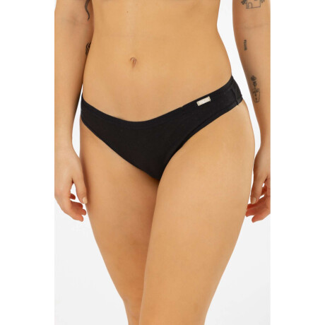 Bikini alta cotton Negro