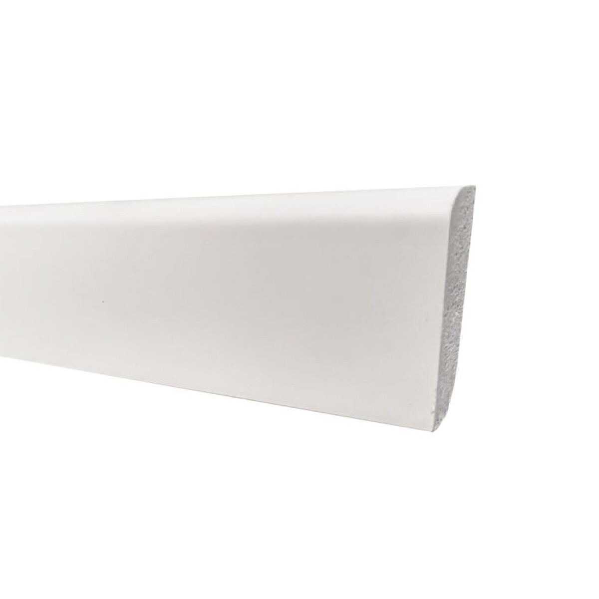 Zócalo de Poliestireno h=7 cm Color Blanco, Terminación RECTA | PREVENTA 