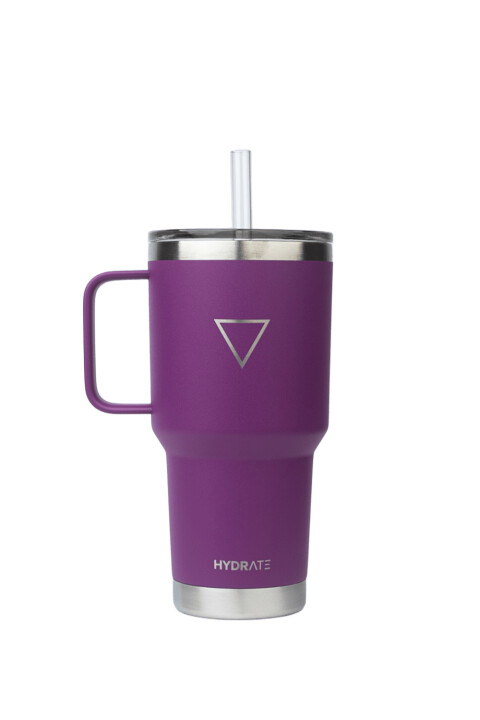 VASO HYDRATE CON PICO Y AGARRE 887ML VIOLETA