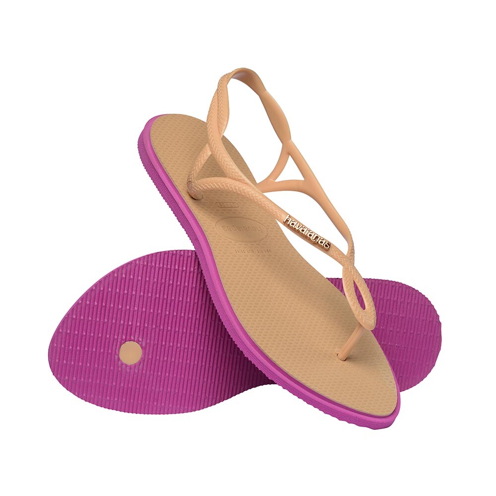 Sandalias Havaianas Luna Point Mujer Dorado/Rosa Gum