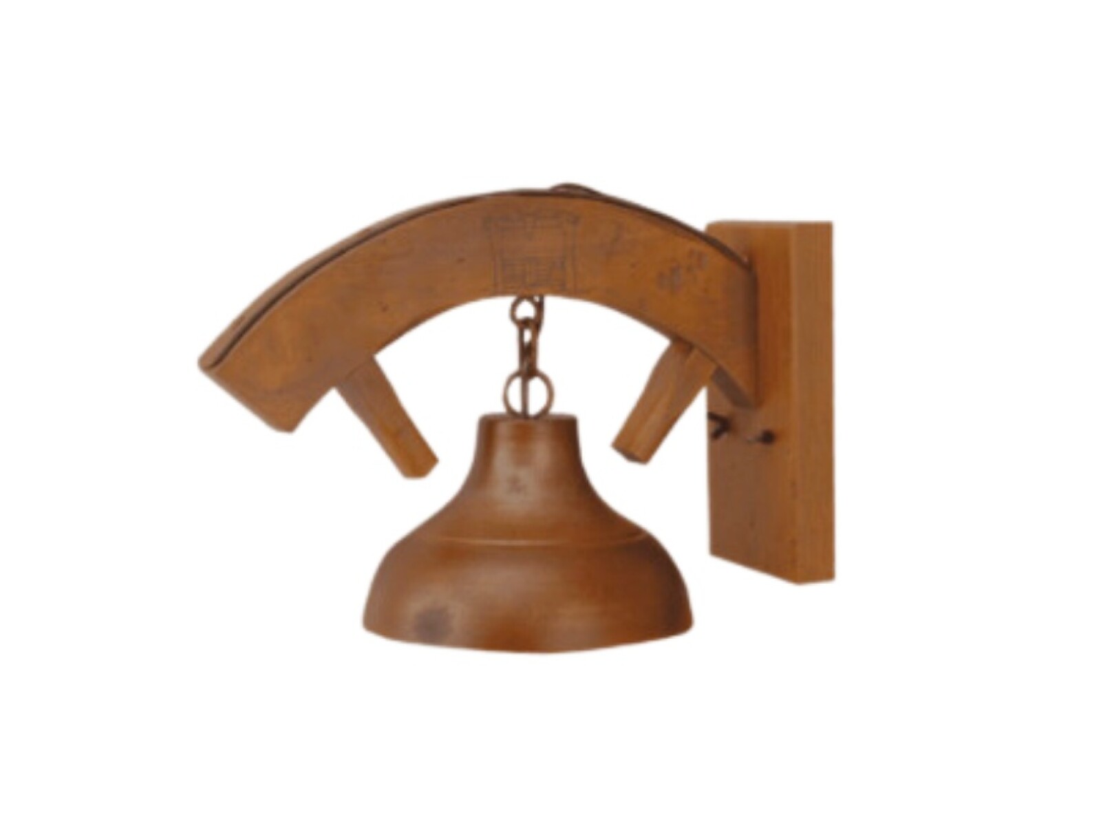 APLIQUE ESTANCIA 1L E27 MADERA Y COBRE 