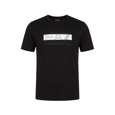 Remera EA7 Emporio Armani Visibility Logo Series Black White