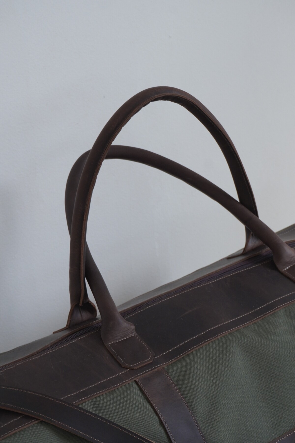 Bolso Sport XL Chocolate / Verde Seco