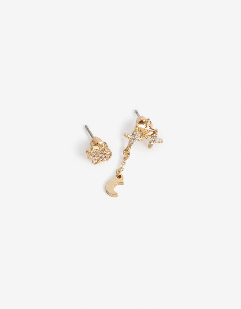 Aros Pasantes Cubic zirconia Aros Pasantes Cubic Zirconia - Dorado