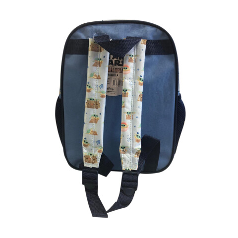 Mochila Infantil Baby Yoda Tafeta Chica 30 x 23 cm GRIS