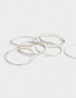 Pulseras Rígidas Sets De metal Set De Pulseras De Metal - Plateado Niquel