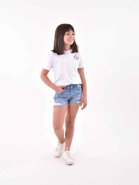 SHORT SAM AZUL CLARO