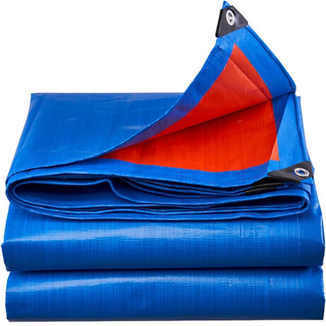 Lona Toldo Impermeable Uv Carpa 4x4mt+4 Cuerda 5mt Azul