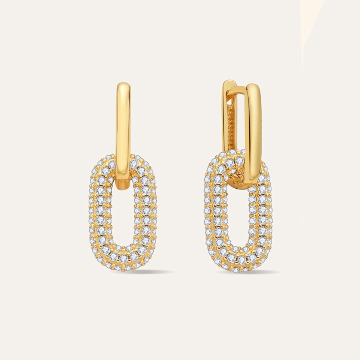 Caravanas Gianna - Plata y Baño de Oro 