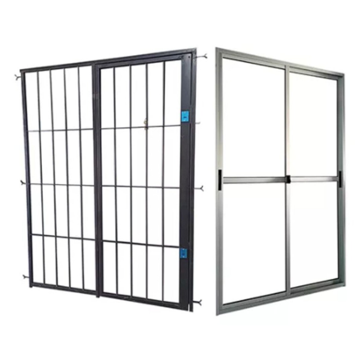 PROMO Puerta Ventana + Reja 150x200 