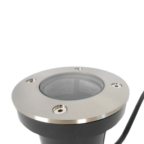 Embutido piso color níquel 1xGU10 35W IP65 Ø11cm AI0472