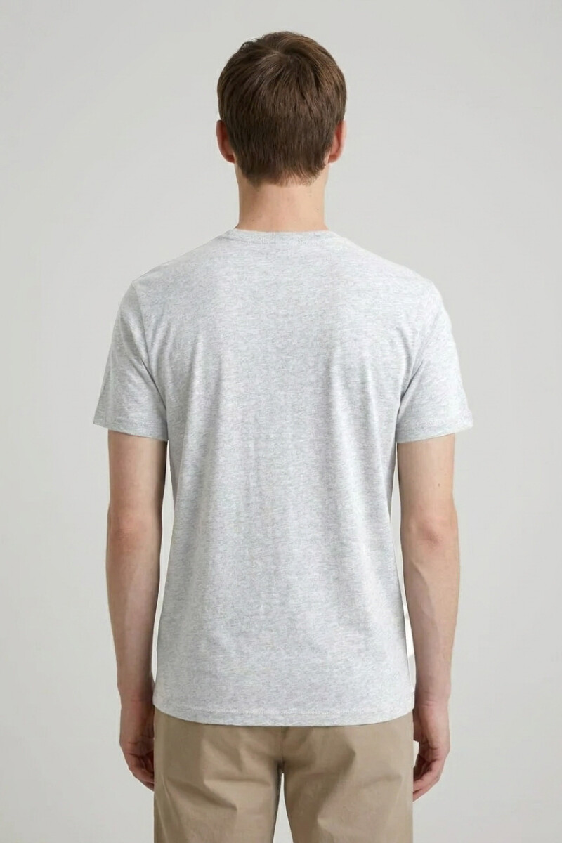 Remera cuello redondo ICONIC 150 GRIS