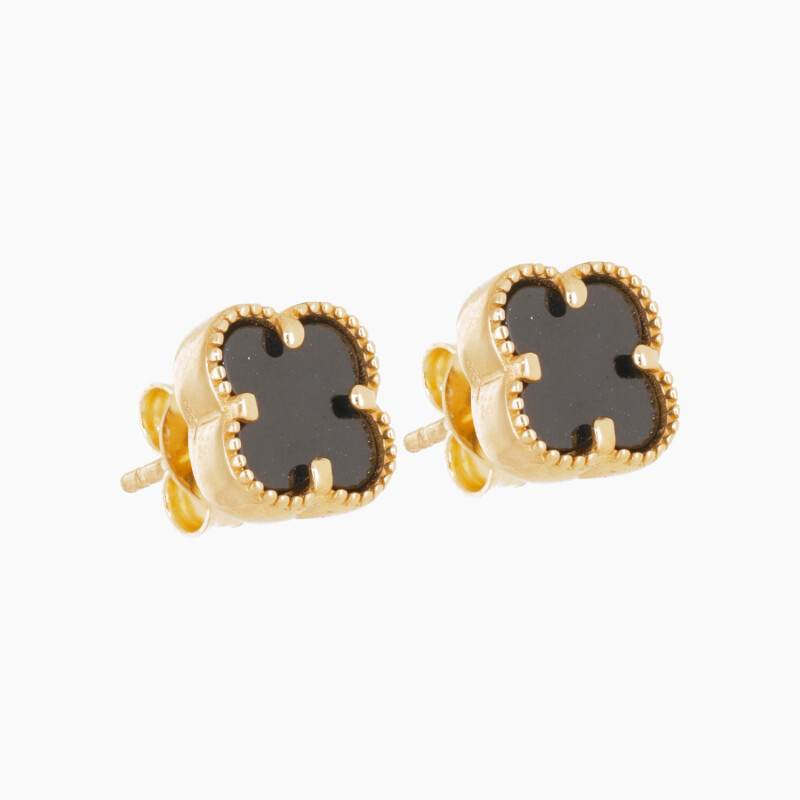 Tornillos en oro 18K estilo Van Cleef con ónix Tornillos En Oro 18k Estilo Van Cleef Con ónix