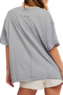 Camiseta Nina V Gris
