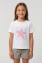 Remera m/c estampada Starfish BLANCO
