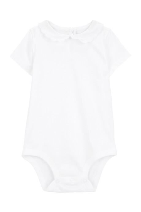 Body de algodón, con cuello mago festoneado Body de algodón, con cuello mago festoneado