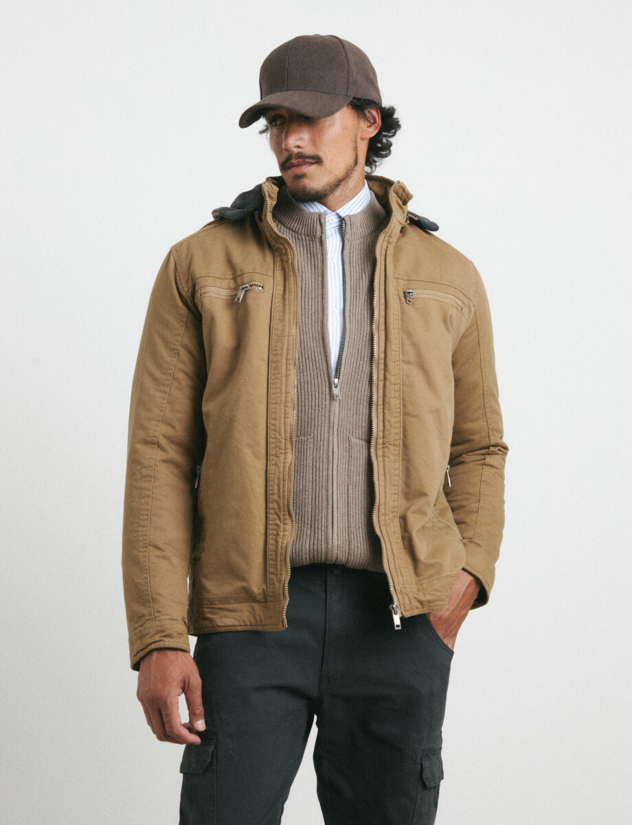 470453 CARDIGAN HARRY Tostado