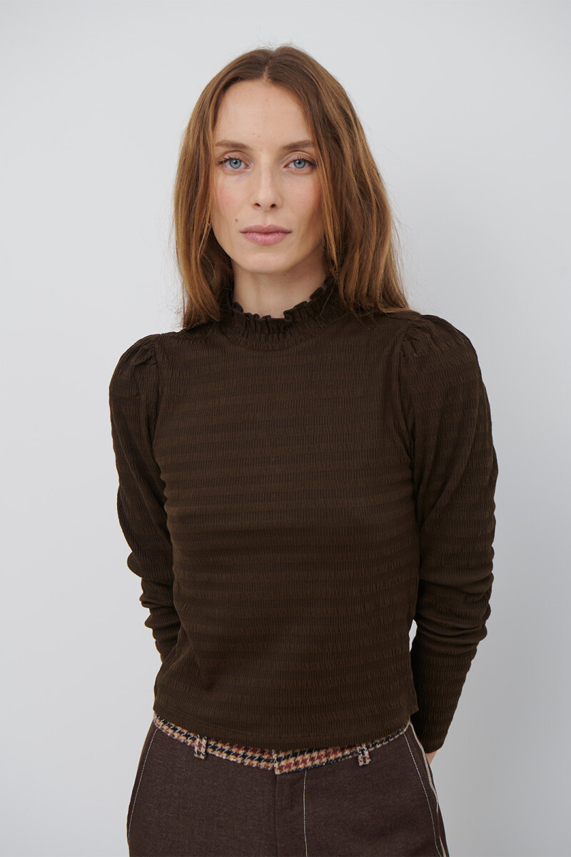POLERA SUSPIRO MARRON