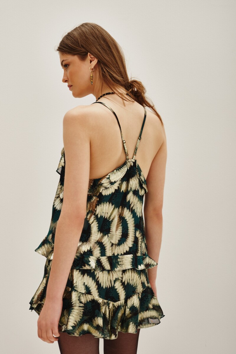 Top Frills Wild Lurex Verde