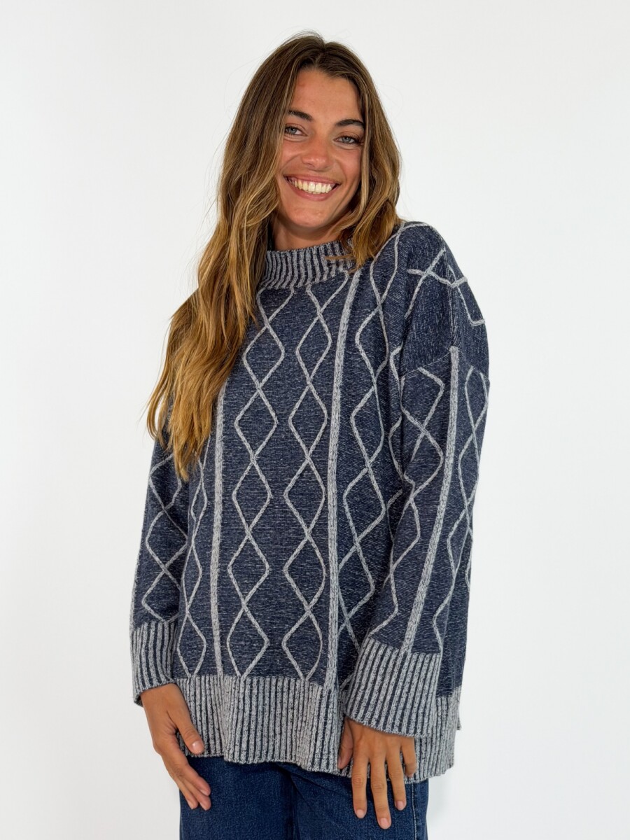 SWEATER RINGO - AZUL 