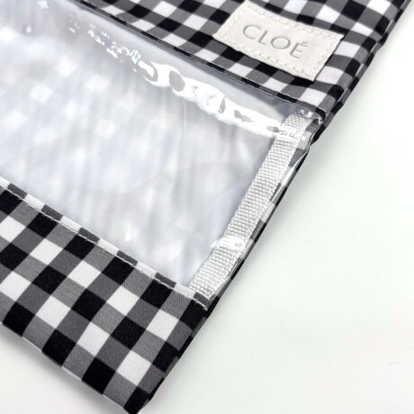 Bolsita Set Impermeable Vichy Black