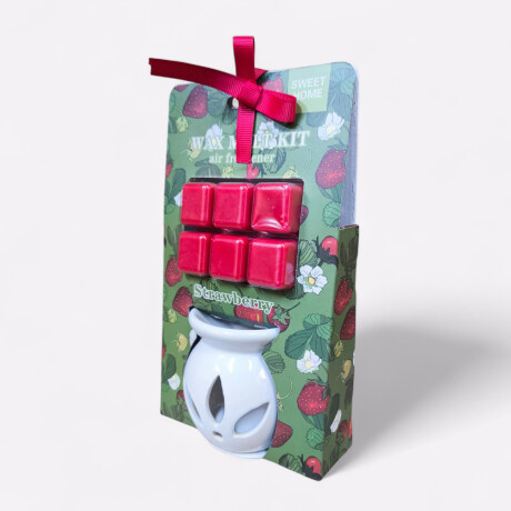 Hornito Aromatizador Con Cera Aromática Strawberry