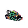 Fluff Yeah Slide Checks - Mujer Black Multi