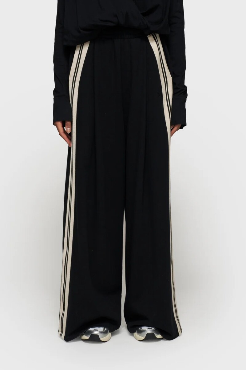 WIDE PANTS TAPE Negro