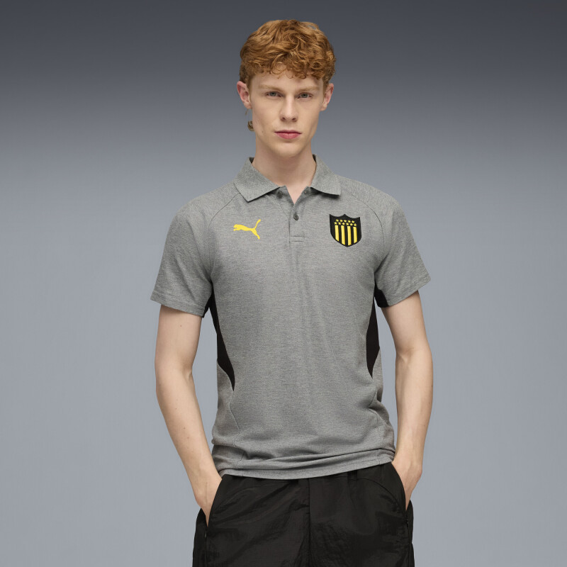 Remera Puma Peñarol CAP Polo de Hombre - 782146 09 Gris