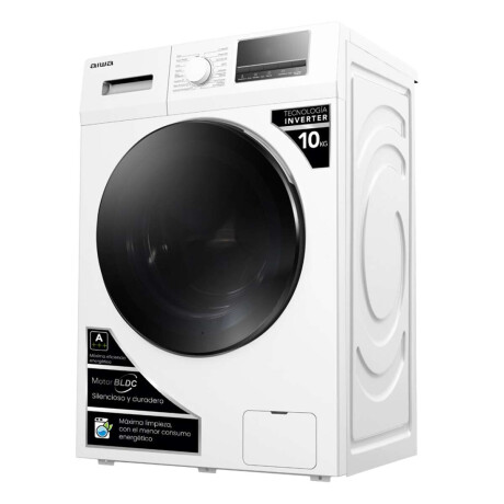 Lavarropas Automático Carga Frontal AIWA 10KG Inverter Blanco | AWLT10W