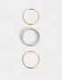 Pulseras Rígidas Sets De metal Set De Pulseras Rígidas Mixplating - Combinacion Tricolor