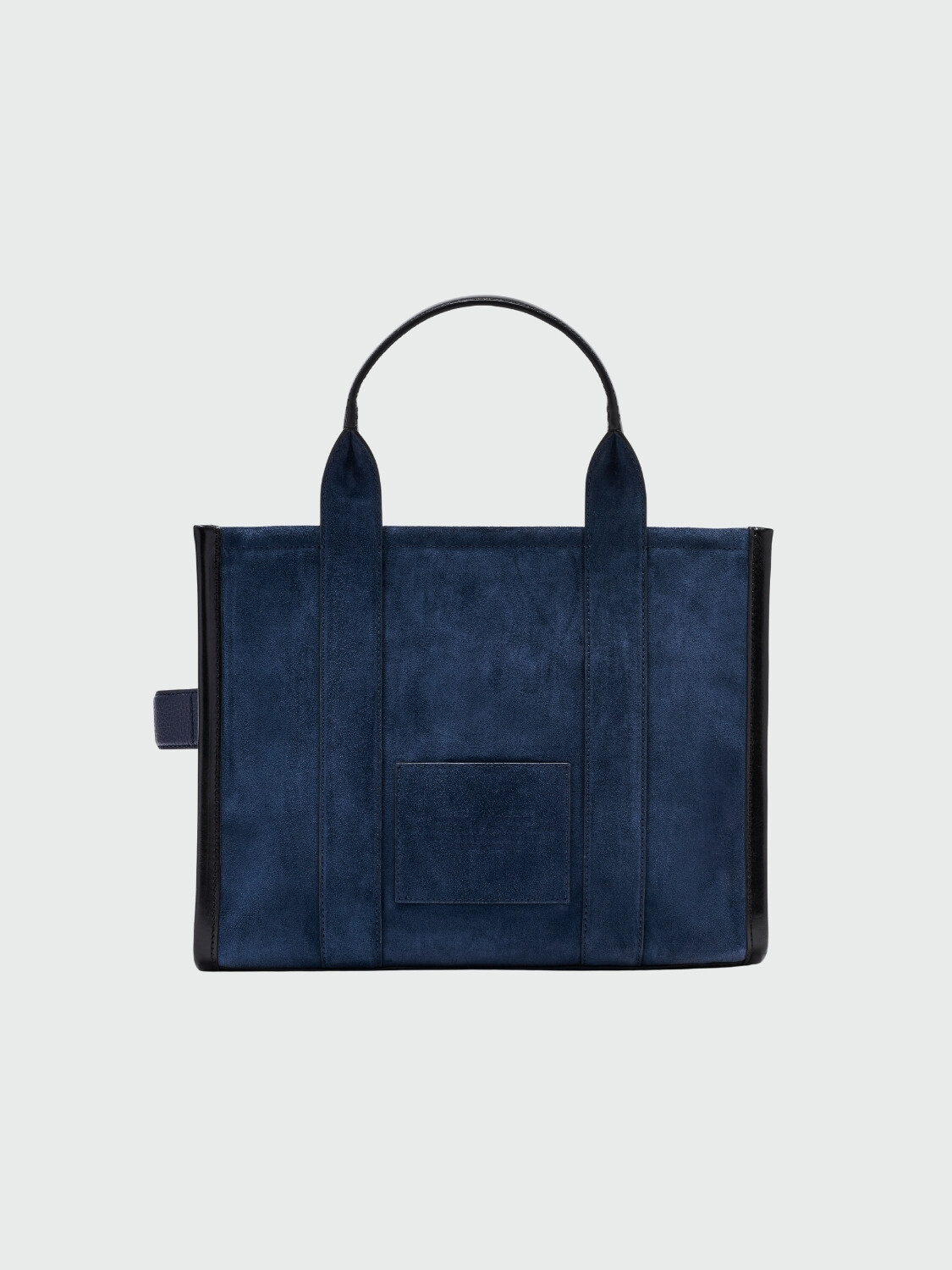 MARC JACOBS - The Suede Leather Blocked Medium Tote Azul navy