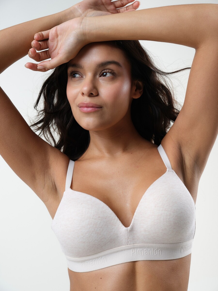 Soutien Cotton Rib - Beige Melange 