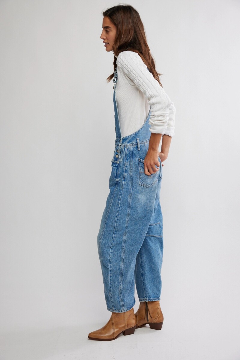 JARDINERO DENIM GOOD LUCK Azul