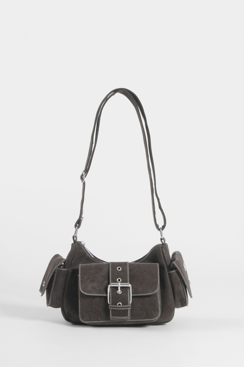 Bandolera con hebilla chocolate