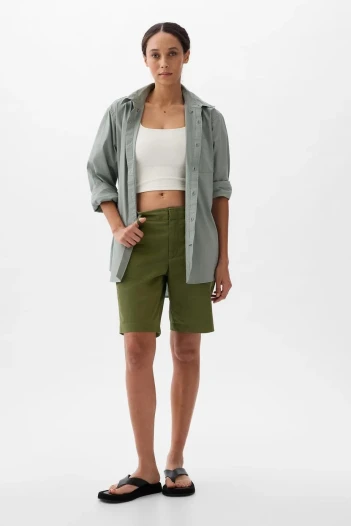 Bermuda Downtown Mujer Army Jacket Green