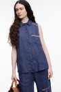 CAMISA SIN MANGAS Azul