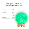 Lampara Veladora Luna RGB de 15 CM Lampara Veladora Luna RGB de 15 CM