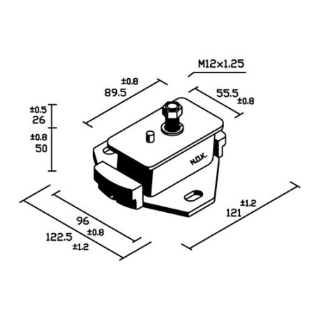 SOPORTE DE MOTOR TOYOTA DEL. HILUX 4X4 - SOPORTE DE MOTOR TOYOTA DEL. HILUX 4X4 -