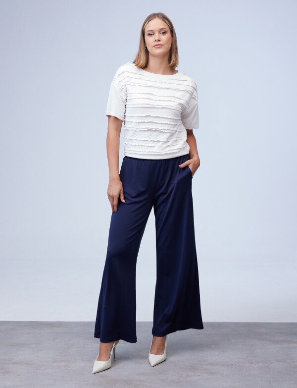 Pantalon Crepe AZUL