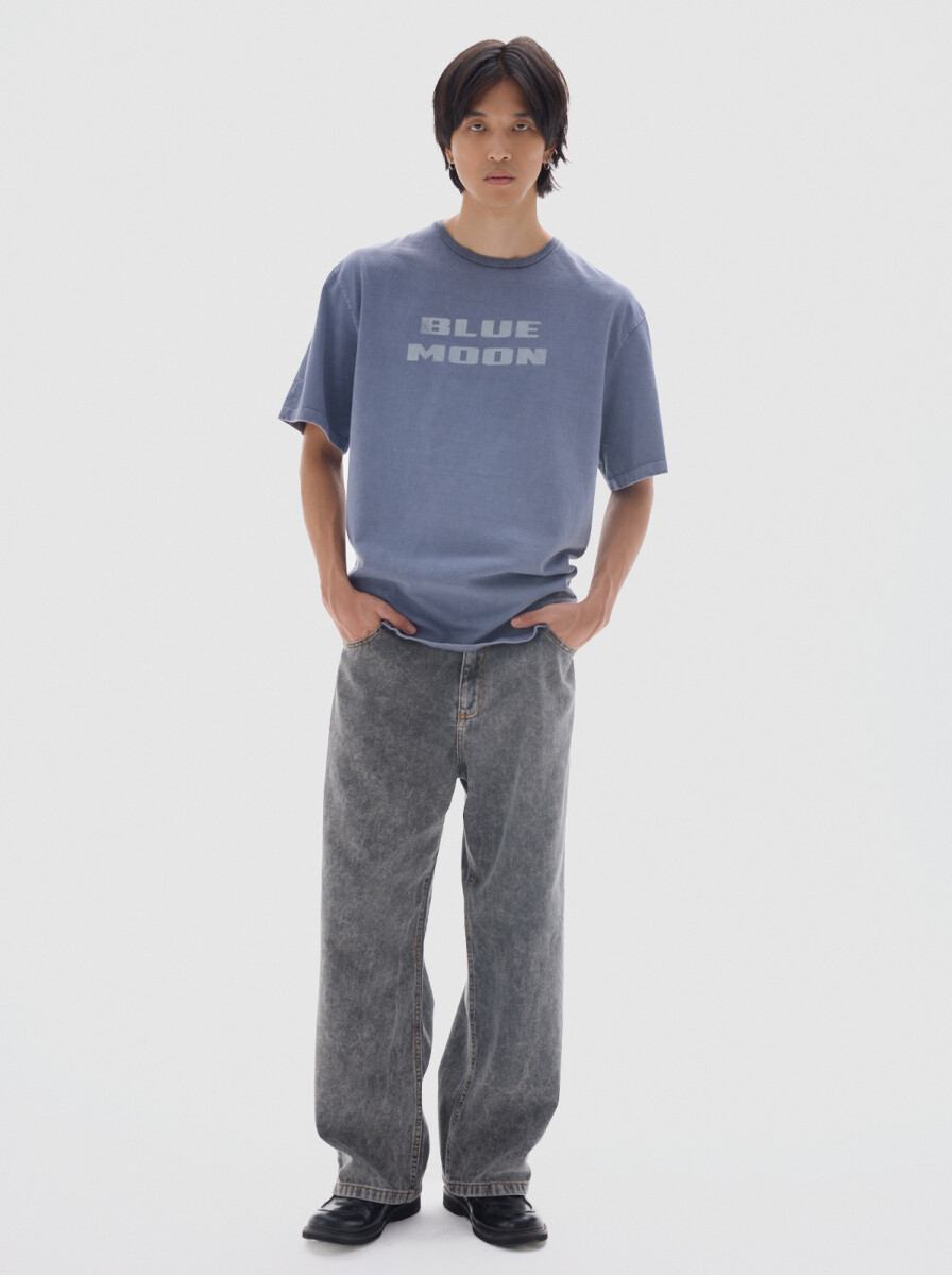 T-shirt Moon - Blue 