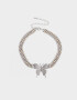 Chokers Con Mariposas Choker Mariposa Strass - Plateado