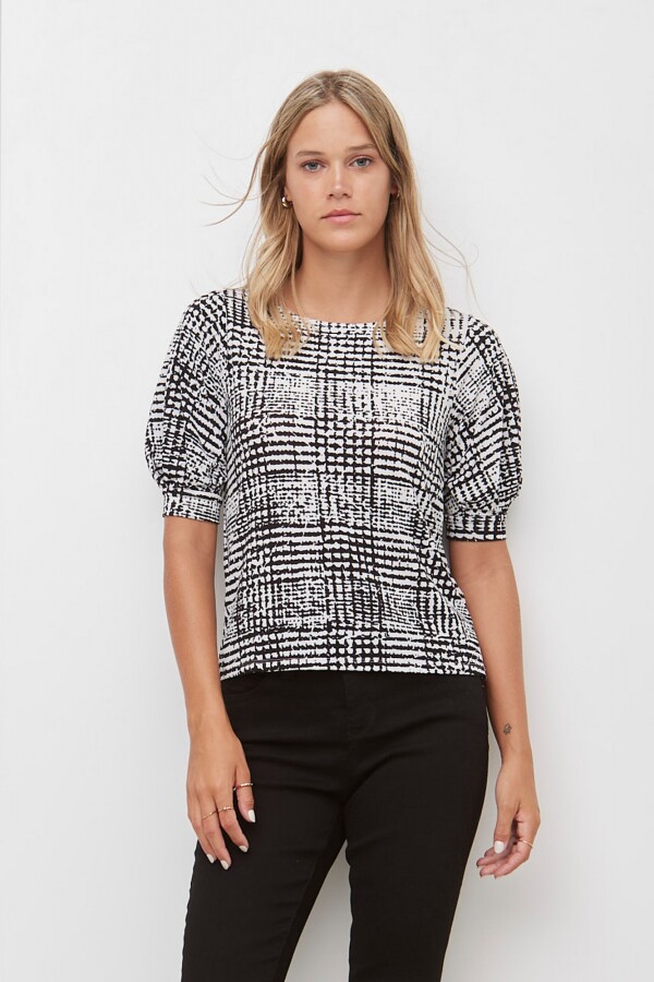Blusa Gales BLANCO/NEGRO
