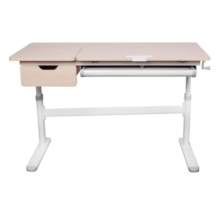ESCRITORIO REGULABLE KIDS MDF-Y-METAL BLANCO GALILEO 1,2M