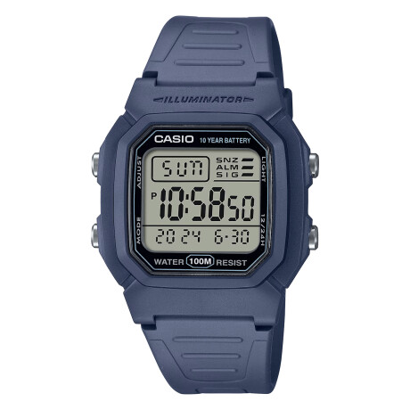 Reloj CASIO W800H-2AVDF Resina Azul Esfera 37mm 0