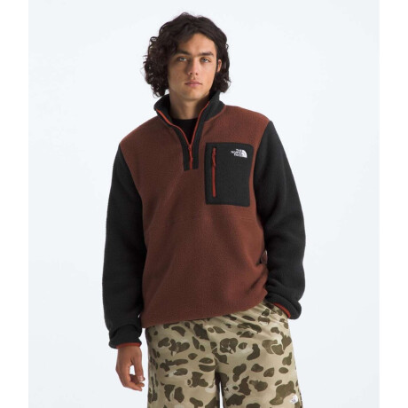 Buzo Yumiori Cierre 1/4 Ember Soil/tnf Black/ir