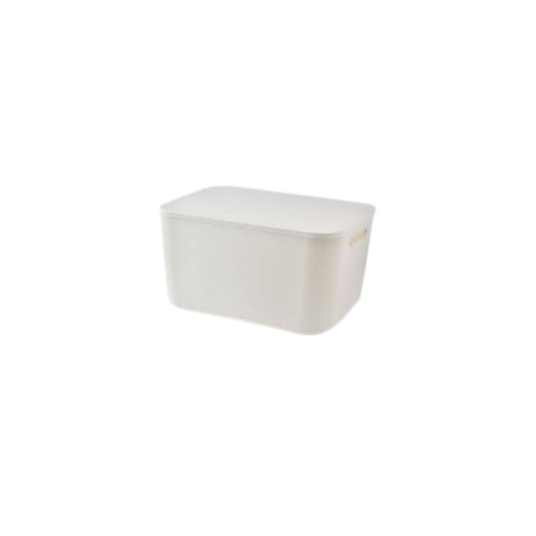 CAJA CESTO ORGANIZADOR 8 LITROS 26X18,2X16,3CM GRIS