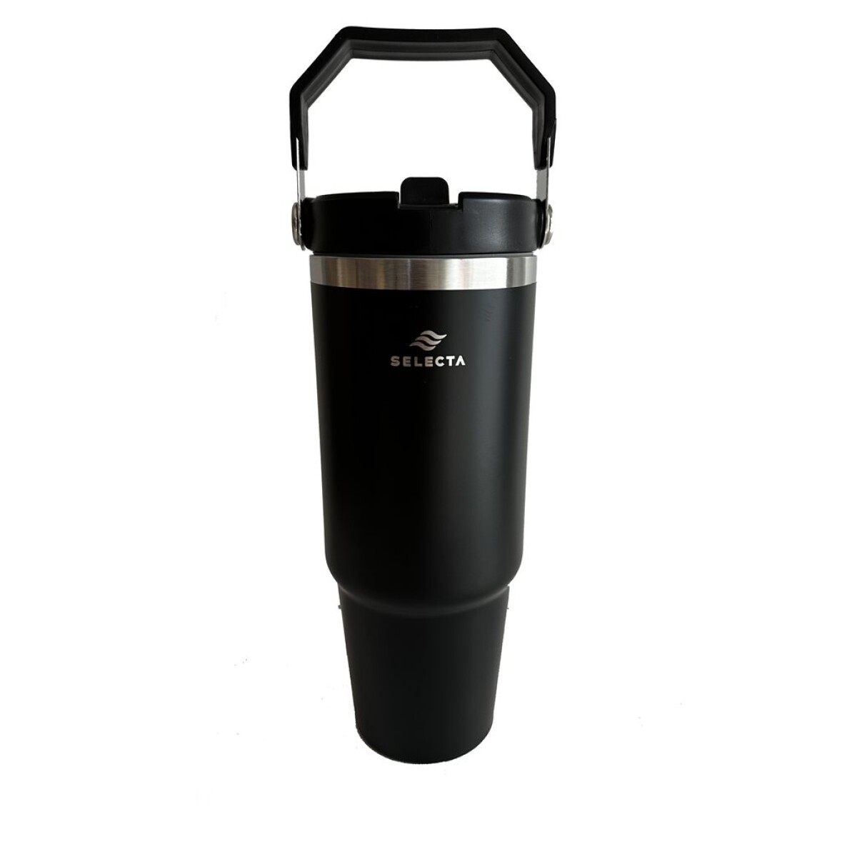 MUG TERMICO ACERO INOX 900ML C/ASA NEGRO 