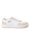 Championes de Mujer Puma Court Classic Blanco - Naranja Damasco - Dorado