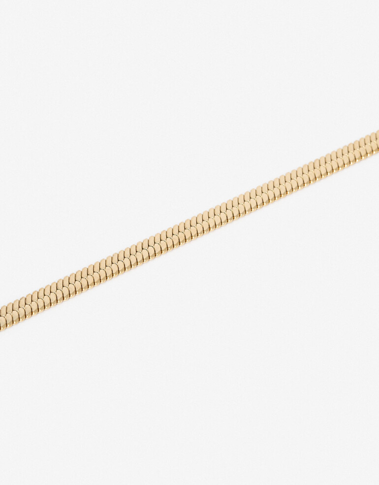 Collares Cortos Metal Collar Corto De Acero - Dorado